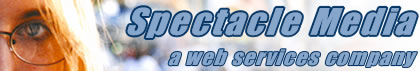 Spectacle Media: website 
design featuring content management
